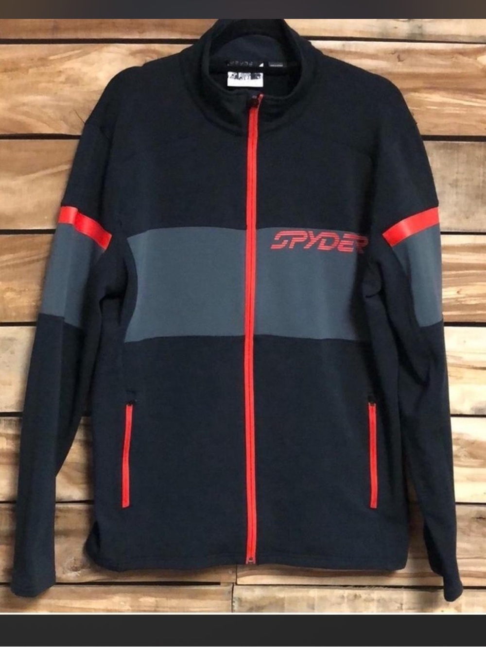 Spyder men’s zip up jacket large